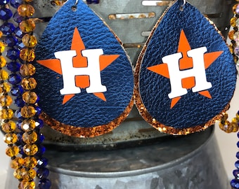 Houston Astros Earrings, Astro Earrings, Houston Fan