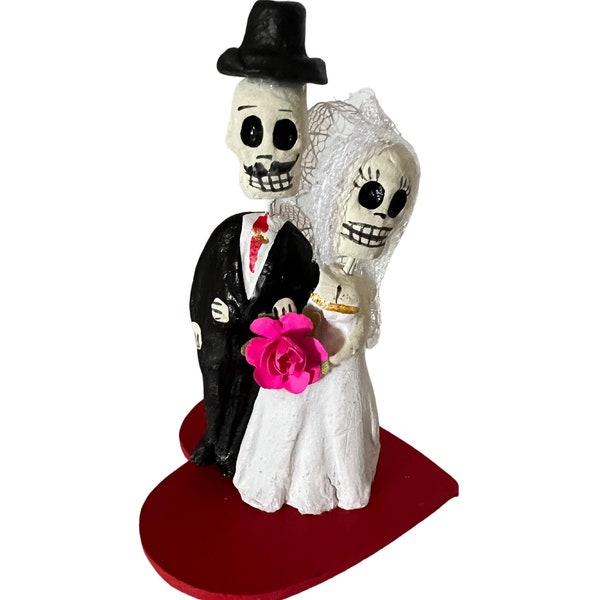 Day of Dead Married Couple, Dia de los Muertos Couple Wedding, Day of the dead Cake Topper, Wedding Gift, Mexican Culture, Latino Culture