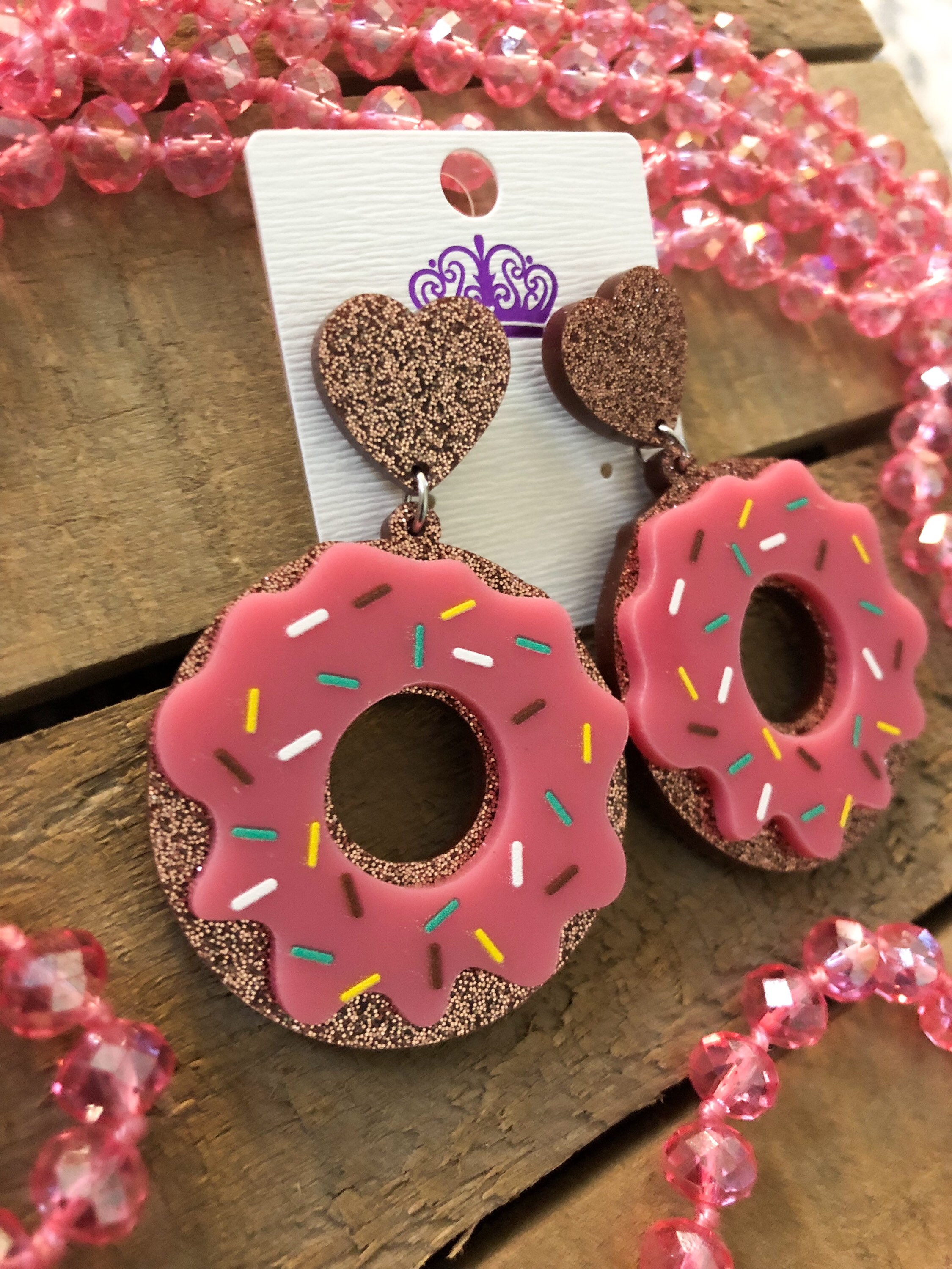 Donut earrings shop