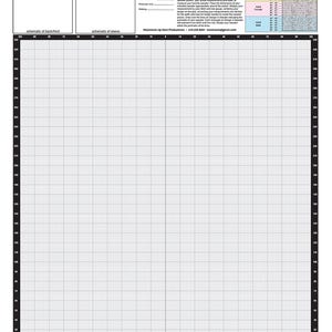 Design-A-Sweater Large Paper Knitters' Grid - Knitting Graph Paper by Leslye Solomon