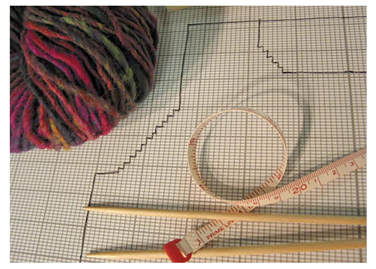 Design-a-sweater Large Paper Knitters' Grid - Knitting Graph Paper