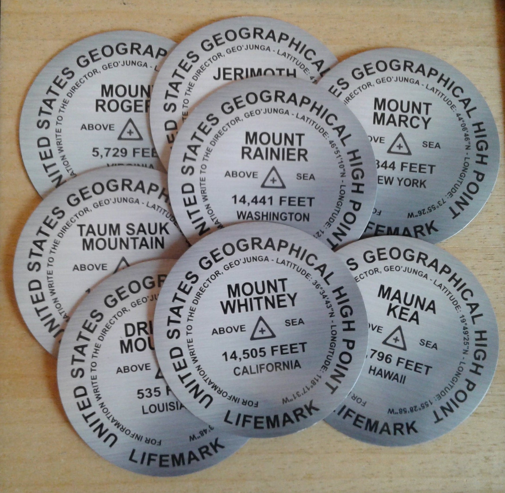 US Highpoints Magnets - Etsy