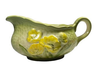 Carlton Ware Vintage Sauce Gravy Boat With Yellow Primroses