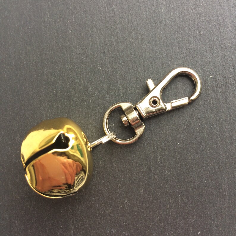 Gold Dog Collar Bell Clip on Dog Collar Bell LB2 Etsy UK