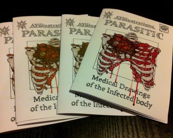 Parasitic / infected anatomy zine