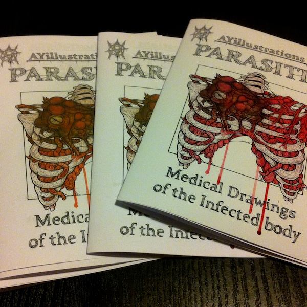 Parasitic / infected anatomy zine