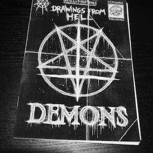 DEMONS zine /satanic art book/  unholy demonic illustrations