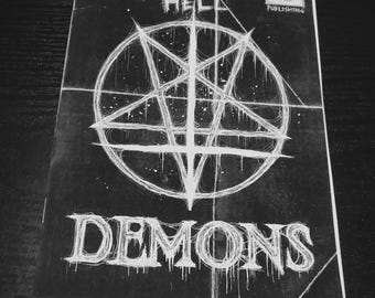 DEMONS zine /satanic art book/  unholy demonic illustrations