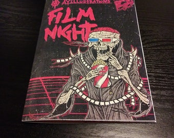 FILM NIGHT/ film cover zine/ art book of retro movie posters