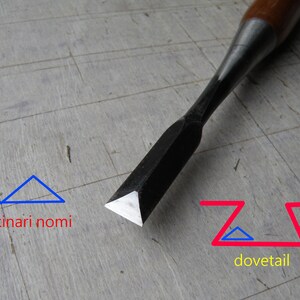 12mm Kinari Nomi Japanese Dovetail Chisel Woodworking Tool 80s Very Good Condition