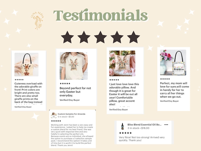 Luna Aleia testimonials