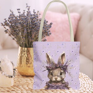 Lavender bunny bag