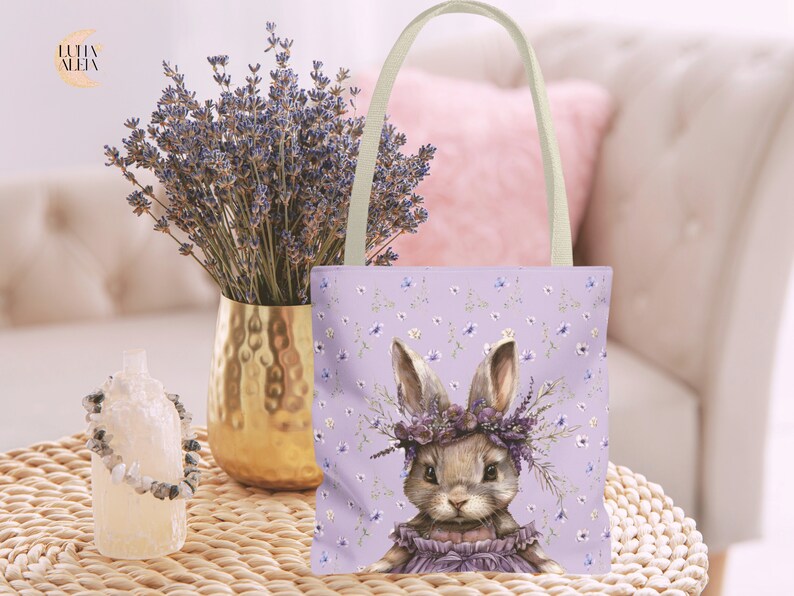 Lavender bunny bag