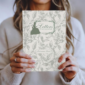 Letters To My Daughter Personalized Name Journal, Custom Journal Notebook Gift For Daughter,  New Mom Pregnancy Gift, French Toile Keepsake