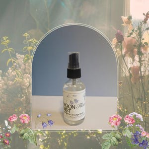 Moon Flower Aromatherapy Smudge Spray: Lavender, Frankincense, Geranium Essential Oils