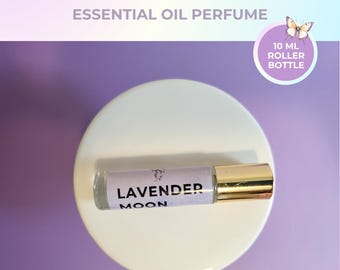 Lavender Moon Perfume Oil, Autumn Essential Oil Blend, Natural Roll On Perfume,  Lavender Calming Sleep Blend, Aromatherapy Gift For Her