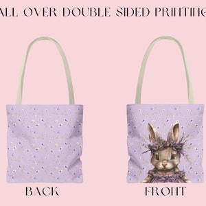 Lavender Bunny double sided print