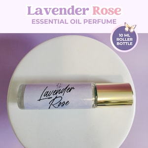 Lavender Rose Perfume Oil, Lavender Essential Oil Blend, Natural Roll On Perfume,  Lavender Calming Sleep Blend, Aromatherapy Gift For Her