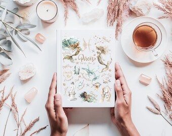 Pisces Zodiac Hardcover Journal: Celestial Astrology Diary
