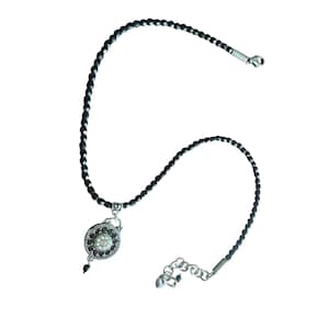 Vintage Brighton 1910 Jet Set Necklace Bracelet Black Bead Reversible with Box afbeelding 5