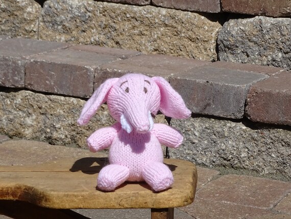 small pink elephant stuffed animal