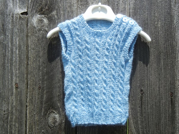 hand knitted vest