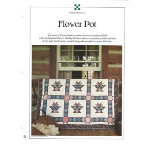 Set of 9 Oxmoor House Patterns, Picture Blocks, Quilt Patterns, Applique Templates
