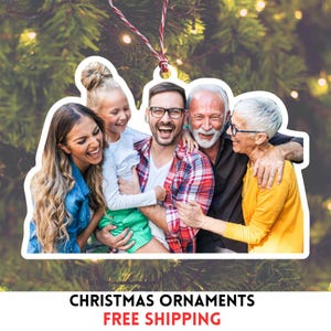 Custom Ornament, Family Ornament, Personalized Family Picture Ornaments, Custom Photo Ornament, Custom Picture Ornament, Christmas 2024
