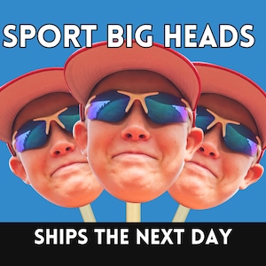 Sports Team Big Head Cutout: Athlete Fan Gift