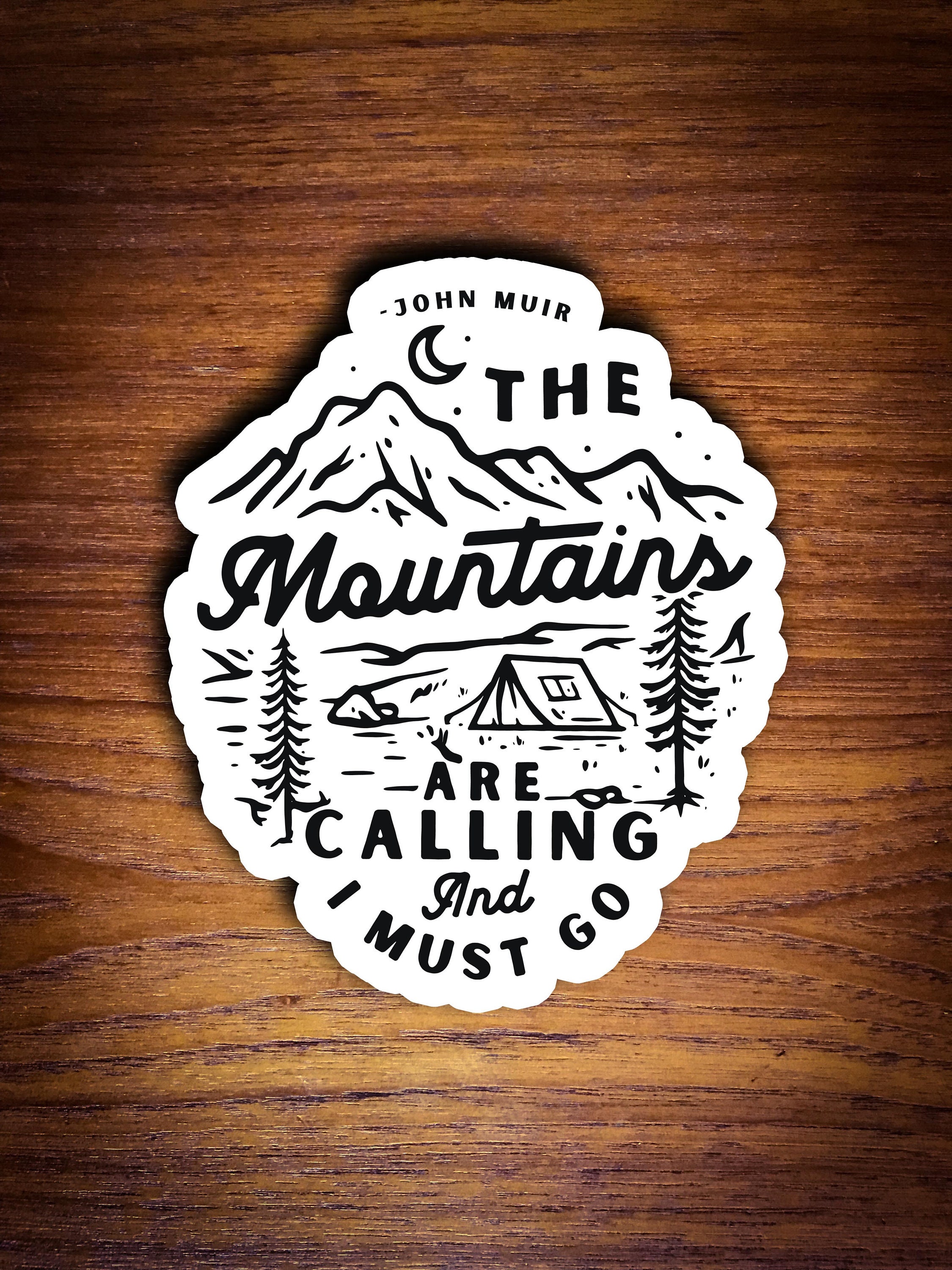 John Muir Quote Hiking Gift Camping Sticker Decal Hiking Gear Hiking …