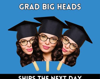 Graduation 2026 Big Heads on a Stick, Face on a Stick, Graduation Fan, Class of 2026, Fat Head Cut Out Sign, Gift for Graduate