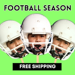 Football Big Heads on a Stick: Personalized Athlete Gift