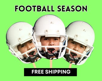 Football Big Heads on a Stick: Personalized Athlete Gift