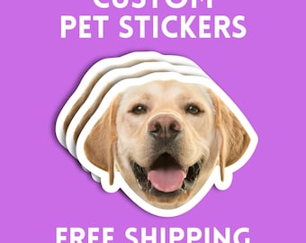 Custom Pet Stickers: Personalized Dog & Cat Confetti