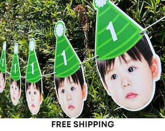 Personalized Face Birthday Banner: Custom Party Decor