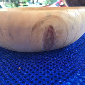 Hand Turned Bowl, Wood Bowl, LJ95 - Crafted from Reclaimed Wood, Use Everyday or Display as Art