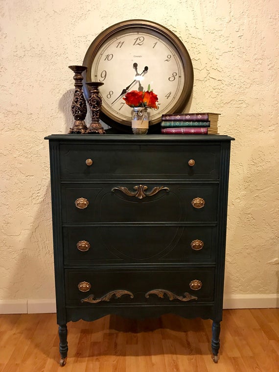 Vintage Tall Dresser Free Shipping To The Lower 48 States Etsy