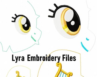 Berretto fai da te Lyra Eye e Cutie Mark e grandi lime per macchina da ricamo
