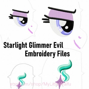 DIY Starlight Glimmer Evil Eye and Cutie Mark Mütze und große Stickmaschinendateien