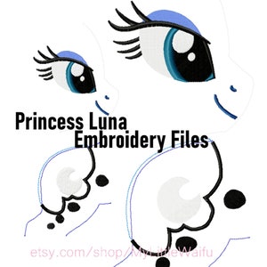 Mlp:fim Princess Luna Eye and Cutie Mark PES Set - Etsy Mlp:fim Princess Luna Eye and Cutie Mark PES Set - Etsy