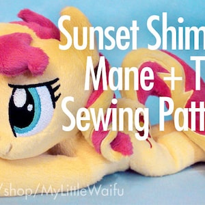 Sunset Shimmer Mane + Tail Sewing Pattern