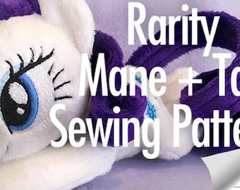 Patrón de costura para la melena y la cola de Rarity