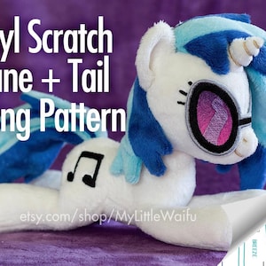 Vinyl Scratch DJ PON-3 Mane + Tail Sewing Pattern