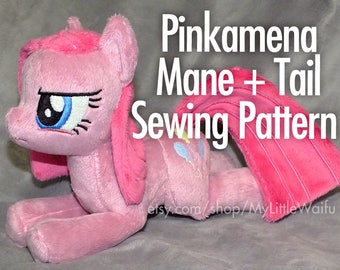 Pinkamena Mane + Tail Sewing Pattern