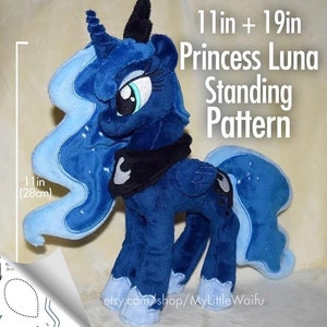 DIY Prinzessin Luna Pony Schnittmuster - 2 Größen - Large (59 &quot;) und Beanie (11 &quot;) - ADVANCED.&quot;