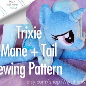 Trixie Mane + Tail Sewing Pattern