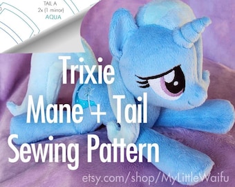 Trixie Mane + Tail Sewing Pattern