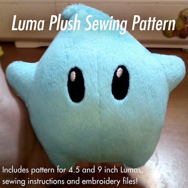 DIY Super Mario Galaxy Luma Star Plush Sewing Pattern - EASY to make!