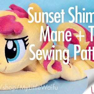 Sunset Shimmer Mane + Tail Sewing Pattern