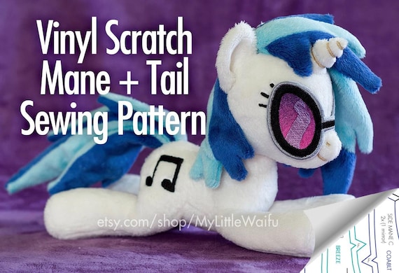 Vinyl Scratch DJ PON-3 Mane + Tail Sewing Pattern